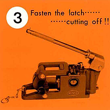 3. Fasten the latch・・・cutting off!!